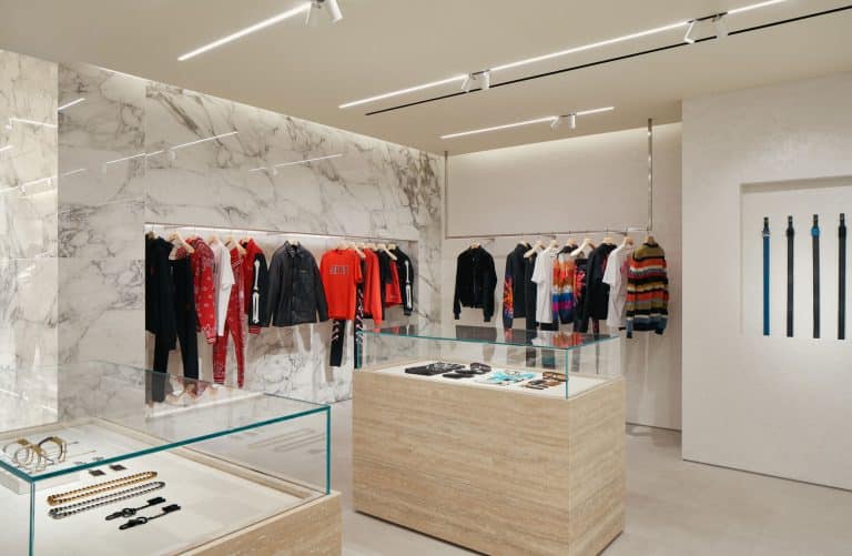 AMIRI Chicago flagship displays by NOCOD Studio